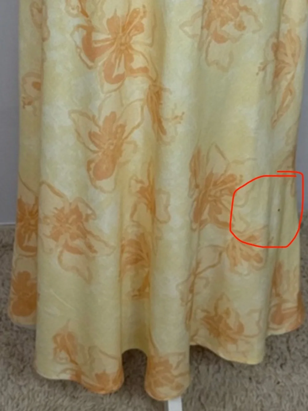 Petal & Pup Orin Maxi‎ Dress Size Medium Floral Yellow Cut Out - Picture 16 of 16